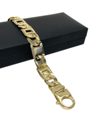 18 Karaat Bicolor Gouden Rolex Schakel Armband - 23 cm / 65.5 g / 13 mm