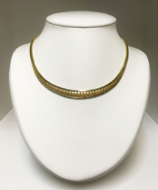 14 K Massief Gouden Vintage Schakel Collier Uitlopend - 45 cm / 39,6 g