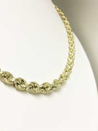 14 K Gouden Koord Collier Verstelbaar 46 - 51,5 cm / 15,9 g