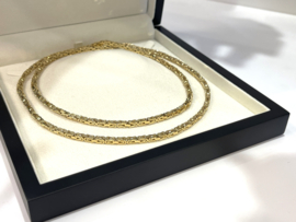 14 K Massief Gouden Koningsketting Byzantijns - 85 cm / 3.3 mm / 72.5 g