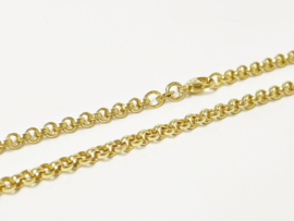 14 K Gouden Jasseron Collier - 45 cm / 11,88 g / 3 mm