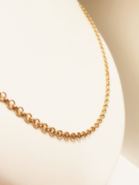 14 K Gouden Jasseron Collier - 63 cm / 13,35 g