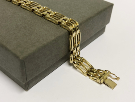 14 K Gouden Schakel Armband - 18 cm / 17,05 g