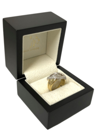 18 Karaat Gouden Bandring ca 0.5 ct Briljant Geslepen Diamant  G/VS