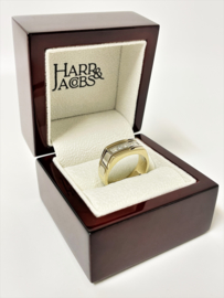 Harr & Jacobs 14 K Bicolor Gouden Heren Ring 0.65 ct Diamant G/VVS-VS