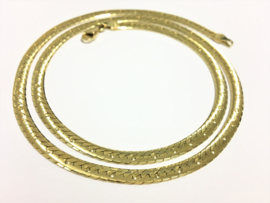 14 K Gouden Gourmet Collier (gewalst) - 47 cm / 14,25 g
