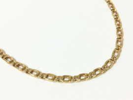 14 K Gouden Valkoog Schakel Ketting - 51 cm / 6,65 g