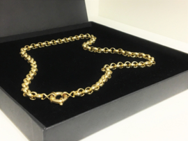 14 K Gouden Jasseron Slot Collier 46 cm /  19,65 g