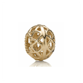 PANDORA 750470 Saturn Charm Gouden Bedel - Retired