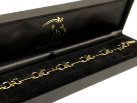 Vintage 14 K Gouden Fantasie Plaat Armband - 19 cm / 15,35 g