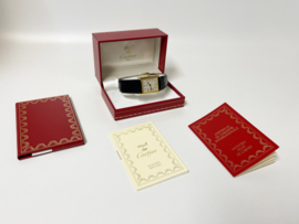 Must de Cartier Tank Large Model Quartz White Arabic Dial Deployante - Full Set Incl Cartier Garantie