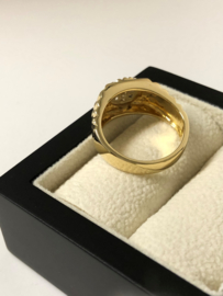 18 K Gouden Heren Rolex Ring 0.38 crt Briljantgeslepen Diamant