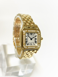 Cartier Panthere 4178 Lady Diamond 18 K Goud Quartz - Roman Dial