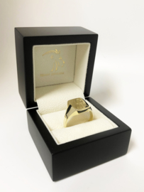 14 K Gouden Heren Zegel Ring Monogram R - 7,6 g