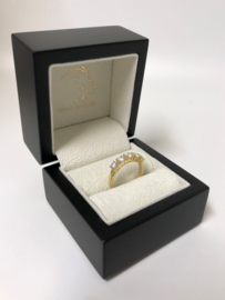 18 K Gouden Rijring 1.05 Crt Briljant Geslepen Diamant E/F-VS1/2 Incl Certificaat