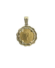 Gouden Ketting Munthanger 1/20 OZ Australian Nugget 1991 (9999)