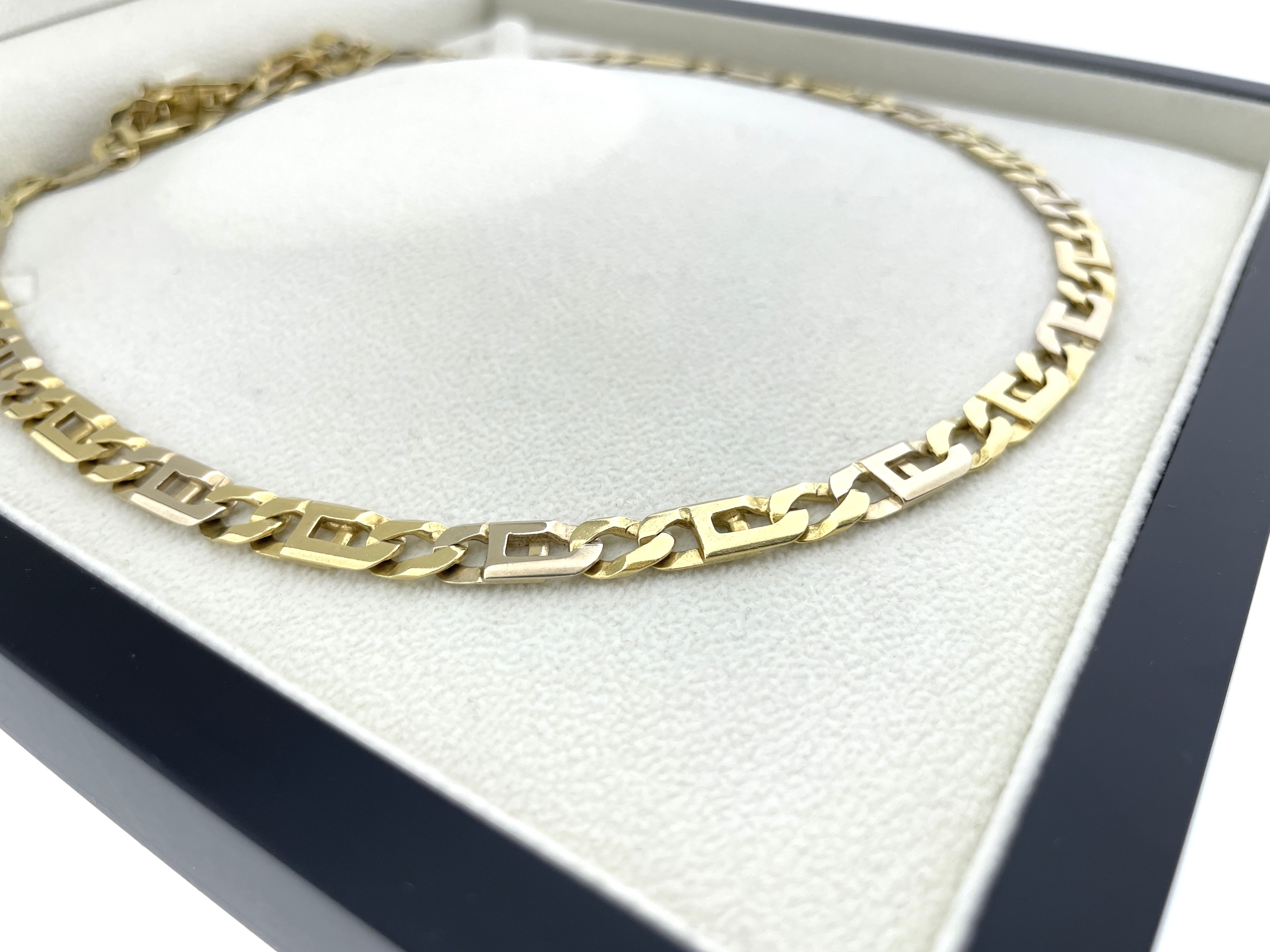 18 Karaat Massief Bicolor Gouden Rolex Schakel Ketting - 70 cm / 59.1 g / 7 mm