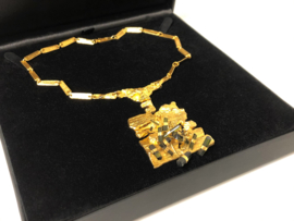 Lapponia Flowering Wall - 18 K Gouden Design Collier Weckström Grand Prix 1965