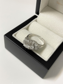 Witgouden Slagring ca 1.25 ct Briljant Geslepen Diamant - G / VS2