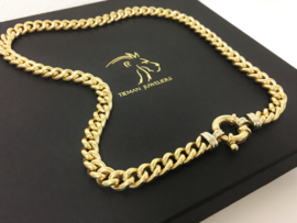 14 K Gouden Gourmet Slot Collier - 47 cm / 34,9 g