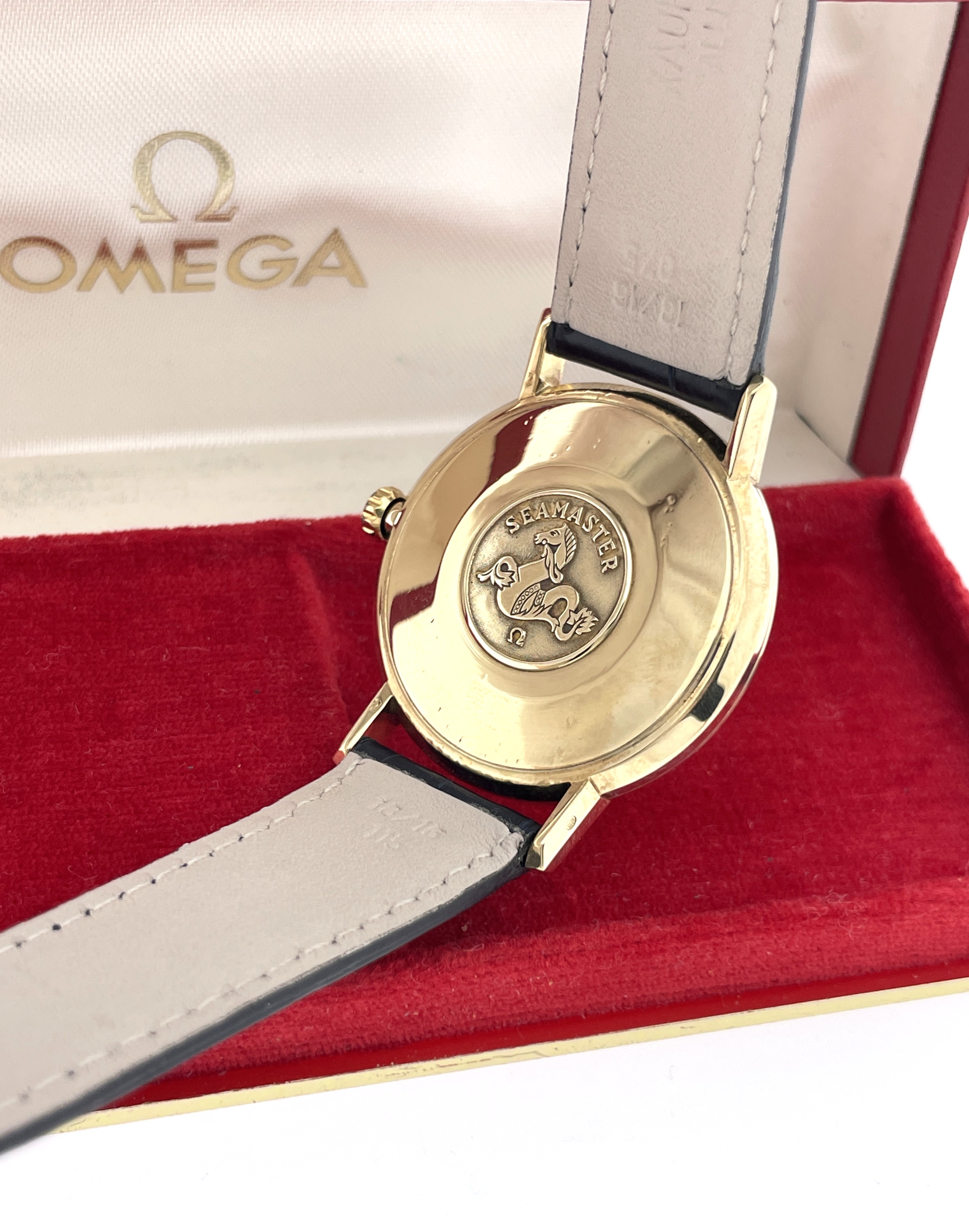 Vintage OMEGA 14 Karaat Gouden Seamaster de Ville in Cassette - Jaren '60