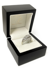 Witgouden Slagring ca 1.25 ct Briljant Geslepen Diamant - G / VS2