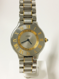 Cartier Must de 21 Staal Goud Quartz - 31 mm / Type 1330