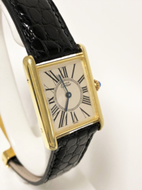 Cartier Vermeil Tank Quartz Inclusief Doos en Certificaat - Dames Polshorloge