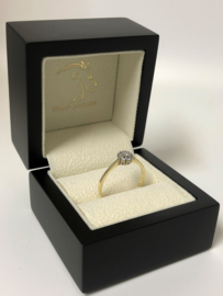 Diamonde 14 K Gouden Rozet Ring 0.25 crt Briljantgeslepen Diamant