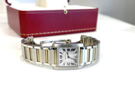 Cartier Tank Francaise Midsize Staal / 18 K Goud - Model 2301 Quartz