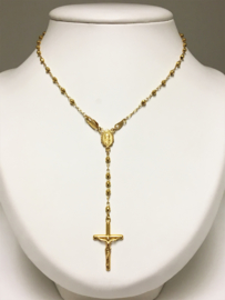 21 K Gouden Rozenkrans Ketting - 72 cm