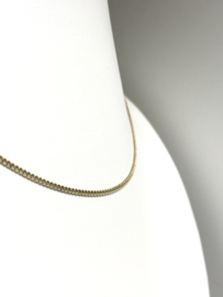 14 K Gouden Gourmet Collier - 38 cm / 3,7 g / 1,7 mm