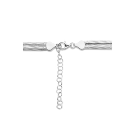 Gerhodineerd Zilveren Multi-Collier Omega Verstelbaar 42 + 3 cm