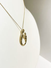 14 K Gouden Hanger (Glijder) Moeder / Kind - 2,2 cm