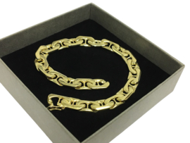 14  K Massief Gouden Schakel Armband - 20,5 cm / 34,4 g