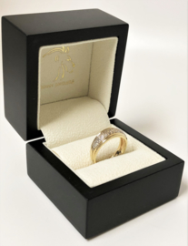 14 K Gouden Bandring 0.25 crt Briljantgeslepen Diamant H / SI2-P1