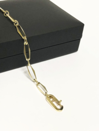 14 K Gouden Closed Forever Schakel Armband - 19 cm / 3,9 g