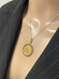 14 Karaat Gouden Munthanger Gouden Tientje Wilhelmina 1913