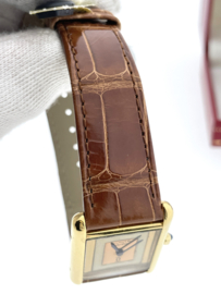 Must de Cartier Tank Rectangle Trinity Dial Large Quartz  - 2 Jaar Garantie