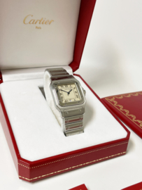 Cartier Santos Galbee Large Model 1564 Ivory Roman Dial Full Set - 42 x 29 mm