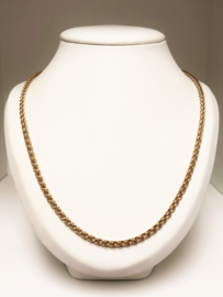 14 K Gouden Fantasie Schakel Ketting - 62 cm / 16,95 g