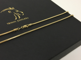 14 K Gouden Slangen Collier (Gevlakt) - 46 cm / 8 g