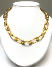 NANIS 18 K Gouden Anker Collier Gesatineerd - 50 cm / 48,33 g / 1,5 cm