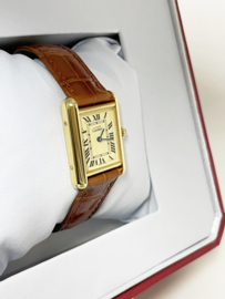 Must de Cartier Tank Midsize Quartz Ivory Roman Dial - Incl Cartier Garantie