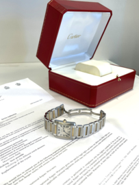 Cartier Tank Francaise Midsize Staal / 18 K Goud - Model 2301 Quartz