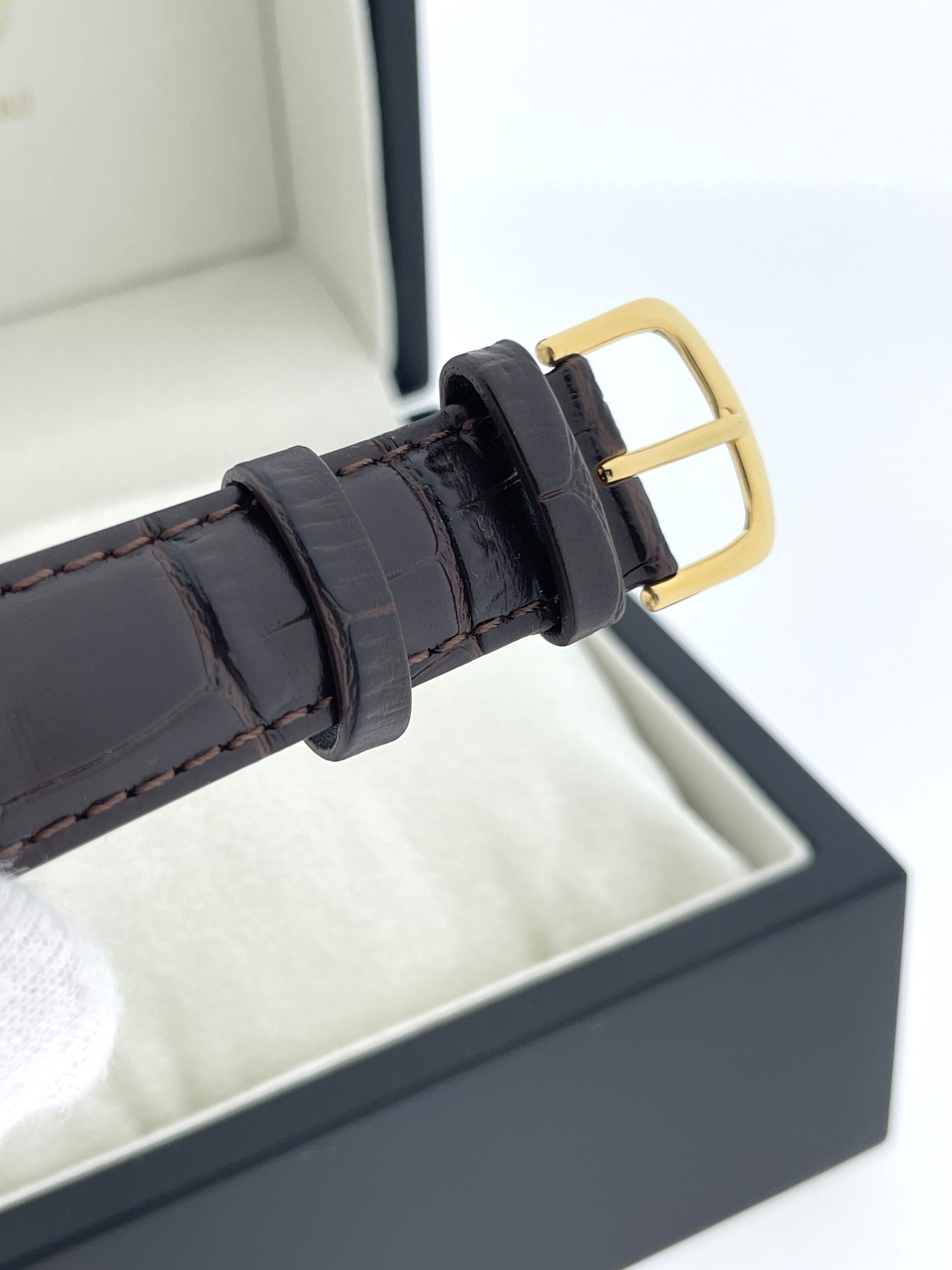 Garonne De Luxe 14 Karaat Gouden Heren Horloge Dresswatch