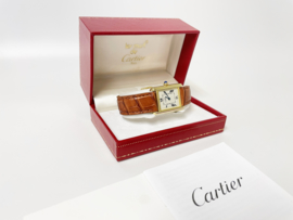 Must de Cartier Tank Quartz Polshorloge Ivory Roman Dial 2415
