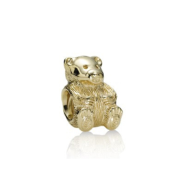 PANDORA 750462 Teddy Bear Charm 14 K Gouden Bedel - Retired