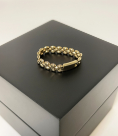 14 K Flexibele Rolex Ring 3-Rijig - Mt 17.8 / 4,5 mm