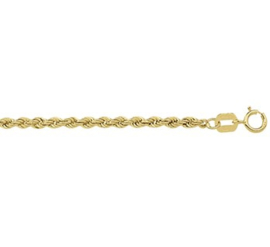 14 K Gouden Koord Collier - 45 cm / 2mm